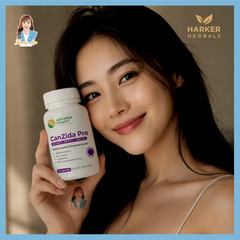 Viên uống men vi sinh giảm nấm candida, nấm ngứa vùng kín New Zealand Aotearoa Vitality CanZida Pro 30 viên