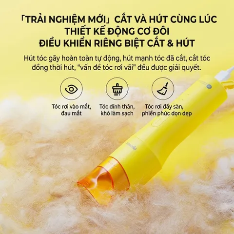 Tông đơ cắt tóc thông minh HUAWEI Dynacare, hút tóc tự động khi cắt (P121951)