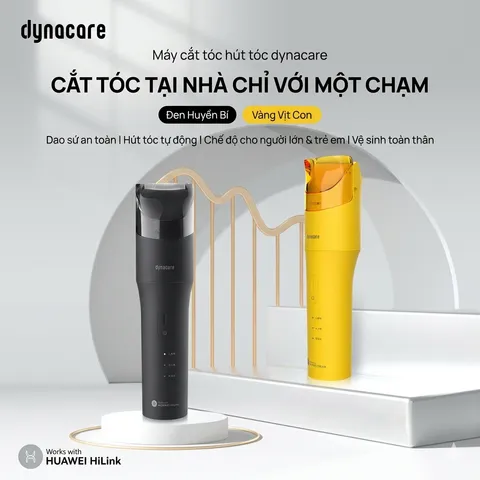 Tông đơ cắt tóc thông minh HUAWEI Dynacare, hút tóc tự động khi cắt (P121951)