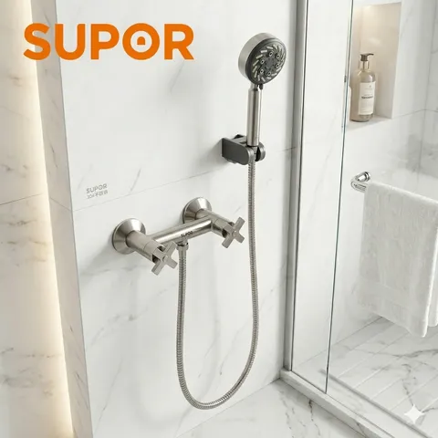 Bộ sen tắm SUPOR 212303-02-LS, bát sen to, inox 304 xịn (P120177)