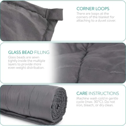 Chăn trọng lực hãng Hushblanket - 150cm x 200cm x 8kg (P119888)