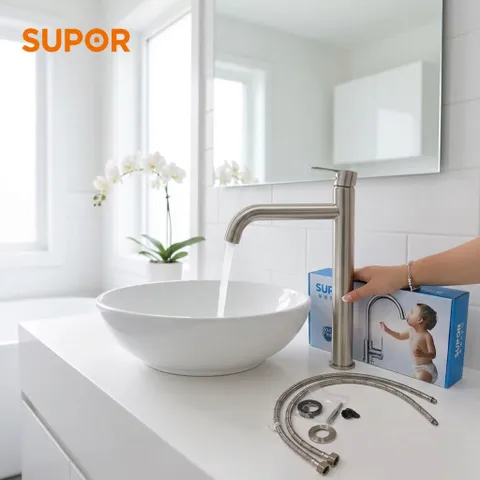 Vòi chậu rửa mặt lavabo SUPOR 233724-02-LS (P119574)