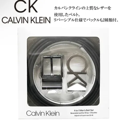 Bộ thắt lưng nam Calvin Klein (2 mặt + 1 dây da) CK (P116854)