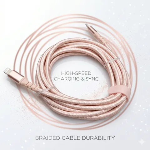 Dây cáp sạc nhanh iPhone dài 2M 3M chân Lightning C to L chuẩn MFI hãng DRAPOW CF23 (P113847)