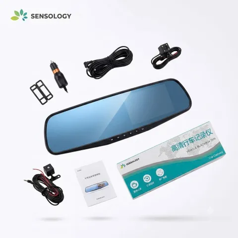 Camera hành trình Gương chiếu hậu, có cam lùi hãng SENSOLOGY CC20D ( ko pin) (P112537)