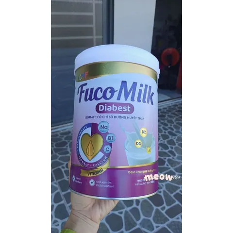 Sữa bột Fucomilk Diabest 900g,dành cho người tiểu đường(date mới)