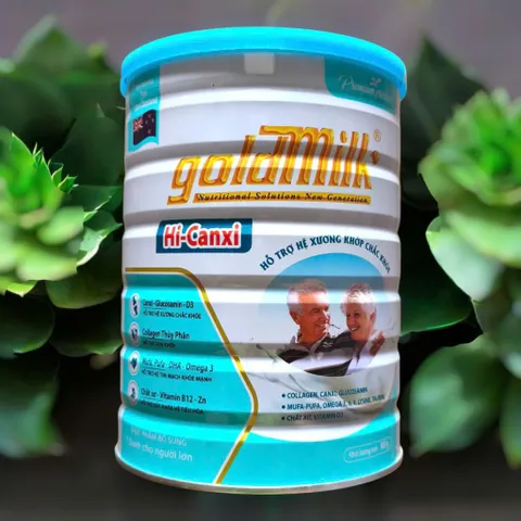 Sữa bột Goldmilk hi-canxi 900g,hỗ trợ xương chắc khỏe dành cho người lớn(date mới)