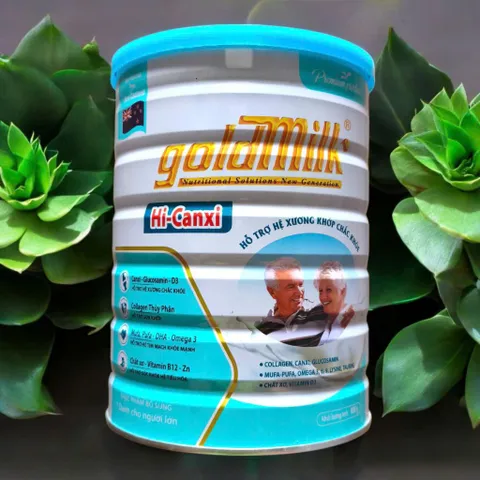 Sữa bột Goldmilk hi-canxi 900g,hỗ trợ xương chắc khỏe dành cho người lớn(date mới)