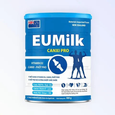 (chính hãng) Sữa bột dinh dưỡng Eumilk-Canxipro,hỗ trợ xương khớp chắc khỏe dành cho người lớn