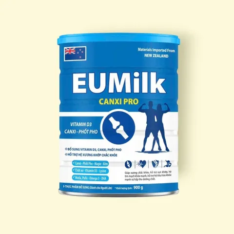 (chính hãng) Sữa bột dinh dưỡng Eumilk-Canxipro,hỗ trợ xương khớp chắc khỏe dành cho người lớn