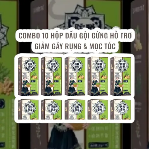 Giá sỉ _10 hộp dầu gội thảo mộc gừng 5 trong 1