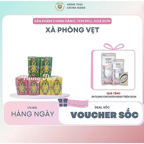1 BÁNH Xà phòng Vẹt Thái Lan Dưỡng da tay mềm mại, sạch ngay các vết bẩn