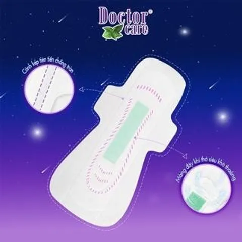 [COMBO 3 GÓI ] Băng vệ sinh thảo dược DOCTOR CARE ban đêm - siêu thấm hút, khô thoáng, an toàn có mùi thơm nhẹ