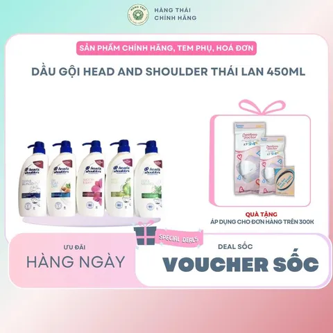 Dầu gội Head and Shoulder Thái Lan 450ml Dưỡng Tóc Chăm Sóc Tóc