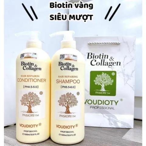 Cặp dầu gội Collagen 1000ml dùng trong salon tóc Nữ Women