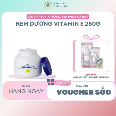 1 lốc kem Vitamin E Thái Lan 6 hũ dưỡng ẩm da và masa cho spa