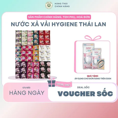 Nước xả vải hygiene Thái Lan 24 gói Làm Sạch