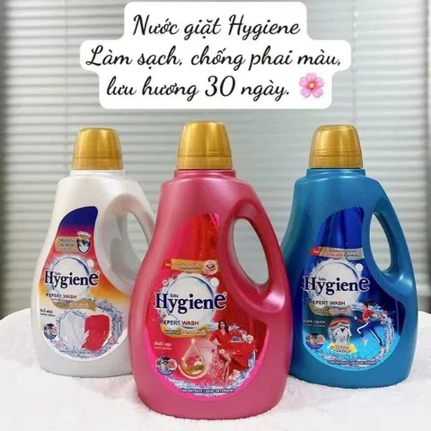 NƯỚC GIẶT HYGIENE CAN 2.8L  - vừa giặt vừa xả, giữ màu quần áo luôn tươi mới và lưu lại mùi hương nhẹ nhàng