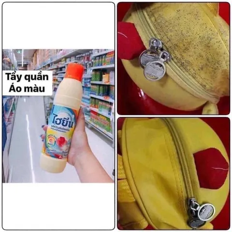 TẨY QUẦN ÁO THÁI LAN 250ML - Loại bỏ vết bẩn hiệu quả, làm sạch nhẹ nhàng, không gây kích ứng da, sản phẩm an toàn