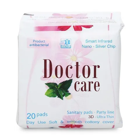 Băng vệ sinh Doctor care hàng ngày 20 miếng - thoải mái, mát lạnh, kháng viêm, hết ngứa
