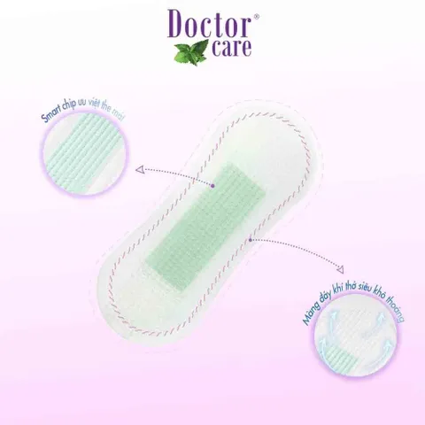 Băng vệ sinh Doctor care hàng ngày 20 miếng - thoải mái, mát lạnh, kháng viêm, hết ngứa