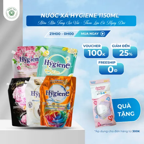 Nước xả Hygiene Expert Care Thái Lan 1150ml – Dùng giặt máy/tay, hương thiên nhiên, chống mùi