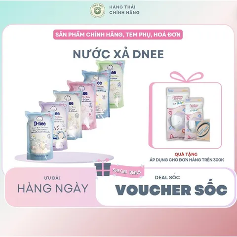 Sét 3 gói nước xả Dnee 550ml n ội đ ịa Thái Lan Cho Bé