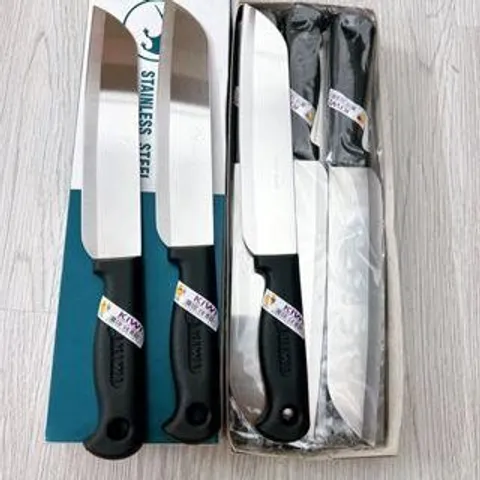 Dao cán gỗ kiwi thái lan chính hãng, chuyên dùng thái thịt, gọt rau củ vô cùng tiện lợi, không gỉ, siêu bền - Nhiều size