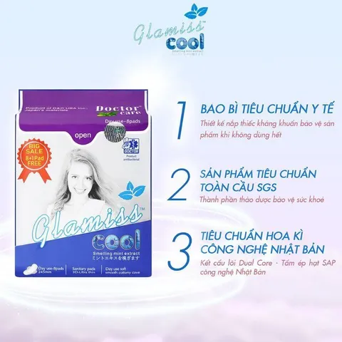 MUA 5 BAN NGÀY TẶNG 2 HÀNG NGÀY Băng vệ sinh GLAMISS COOL