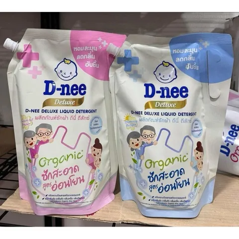 Nước giặt Dnee Deluxe cao cấp phù hợp cho quần áo cả gia đình, nội địa thái cho bé 1100ml - chính hãng, siêu đậm đặc