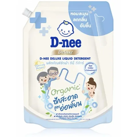 Nước giặt Dnee Deluxe cao cấp phù hợp cho quần áo cả gia đình, nội địa thái cho bé 1100ml - chính hãng, siêu đậm đặc