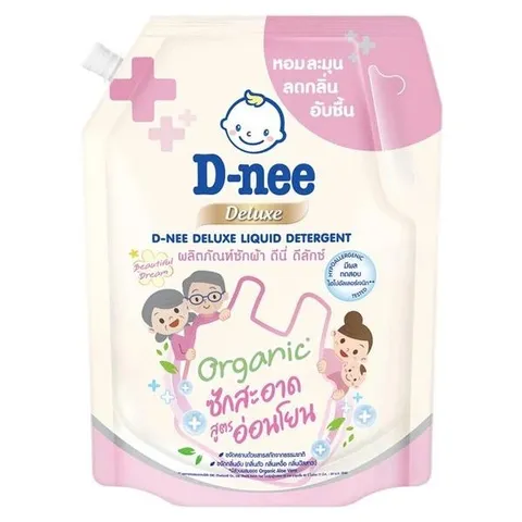 Nước giặt Dnee Deluxe cao cấp phù hợp cho quần áo cả gia đình, nội địa thái cho bé 1100ml - chính hãng, siêu đậm đặc