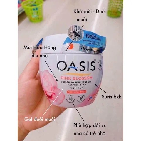 Sáp thơm đuổi muỗi Oasis Thái Lan 180g