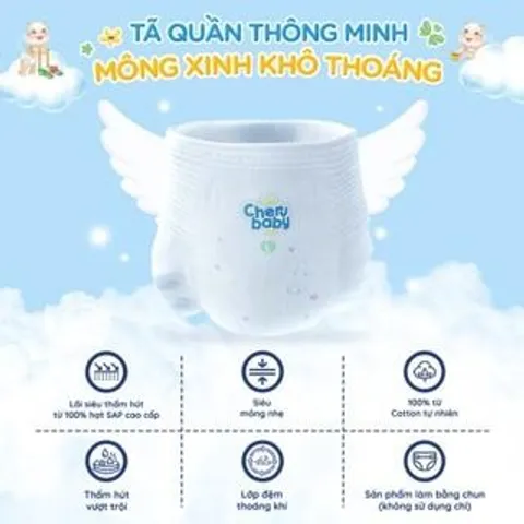 Bỉm dán cho bé S56, được sản xuất theo công nghệ hiện đại và cải tiến, thấm hút nhanh, chống tràn, an toàn cho bé