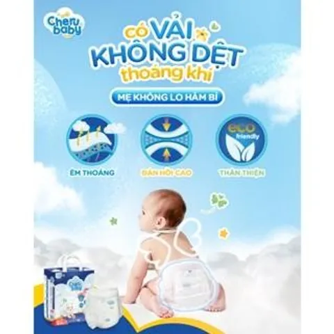 Bỉm dán cho bé S56, được sản xuất theo công nghệ hiện đại và cải tiến, thấm hút nhanh, chống tràn, an toàn cho bé