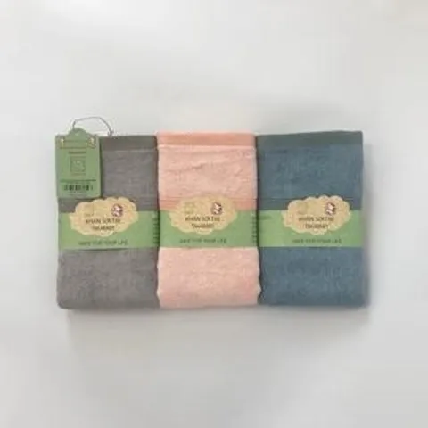 Khăn quấn đầu thấm hút tốt - sợi tre S'BABY 36x86cm hoàn toàn từ sợi tự nhiên, kháng khuẩn tốt, an toàn cho làn da
