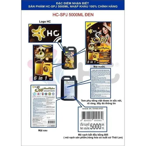 Nước giặt SPJ 5000ml nhập khẩu Thái Lan