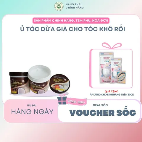 Ủ tóc dừa già cho tóc khô rối Dưỡng Tóc