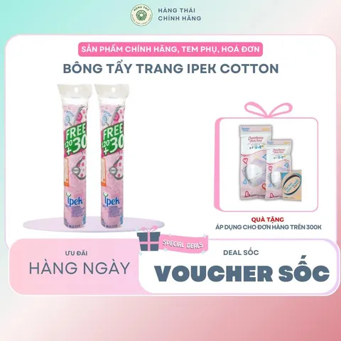Bông tẩy trang Ipek coton 150 miếng