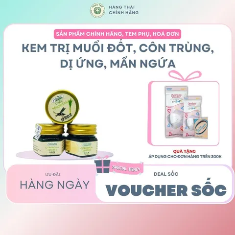 Kem Bôi Chống Muỗi Đốt Côn Trùng Cắn Green Giảm Ngứa Nhanh Xoa Dịu Vết Cắn Nhanh