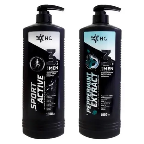 Sữa Tắm Gội 3in1 HC Thái Lan 1000ml – Làm Sạch, Dưỡng Ẩm, Hương Thơm Nam Tính