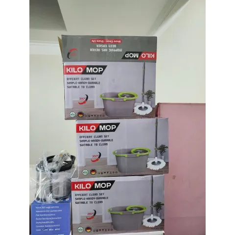 Bộ xô chổi lau sàn nhà Thái Lan chính hãng, hàng cao cấp, chổi lau nhà thông minh tự vắt, vô cùng tiện dụng