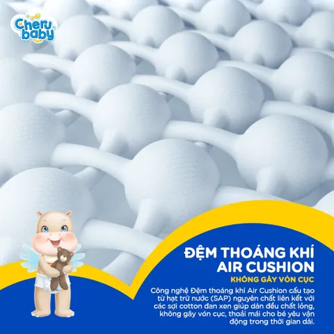 Bỉm dán cho bé CheruBaby S86 thấm hút nhanh chống tràn dành cho bé 4-8kg bịch 86miếng an toàn cho bé