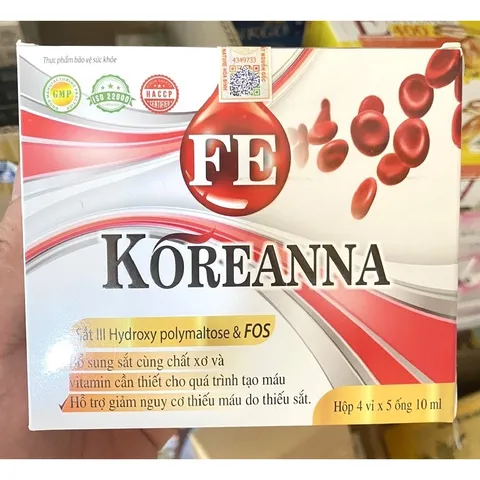 Fe Koreanna Speckid Fenano bổ sung sắt và acid folic, giảm thiếu máu do thiếu sắt, giảm hoa mắt chóng mặt frt vin bet