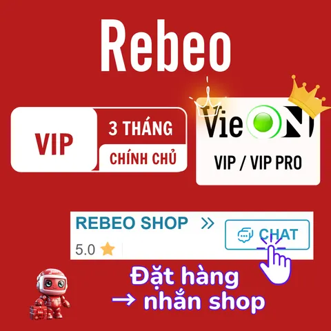 Nâng Cấp Tài Khoản Vieon Vip Chính Chủ 6 Tháng Tai Rebeo Shop