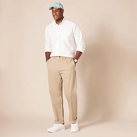 Áo sơ mi Nam Oxford dài tay Amazon Essentials - B07F22HHX8 - size S (Mỹ) - L Việt Nam (P107141)