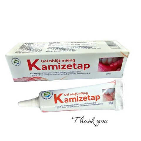 Gel nhiệt miệng Kamizetap giúp nhanh lành vết nhiệt miệng, giảm sưng đau il min tui