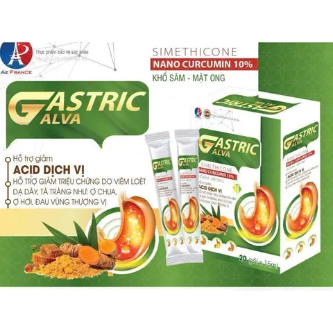 Gel dạ dày Gastric Alva viêm loét dạ dày tá tràng Người viên đau dạ dày, hành tá tràng, trào ngược dạ dày thực quảnh vin