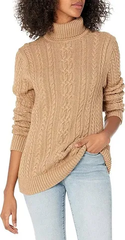 Áo len Nữ cổ lọ Amazon Essentials - size XS MỸ ( size M Việt Nam ) B07QF6B1KG (P107111)