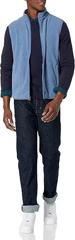 Áo Gi lê Nam lông cừu khóa kéo Amazon Essentials - size M (Mỹ) B096YRX6Z9 (P107096)
